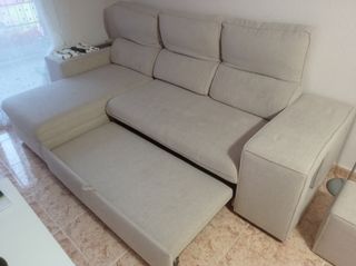 Sofá cama chaise longue 3 plazas