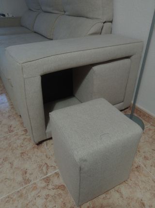 Sofá cama chaise longue 3 plazas