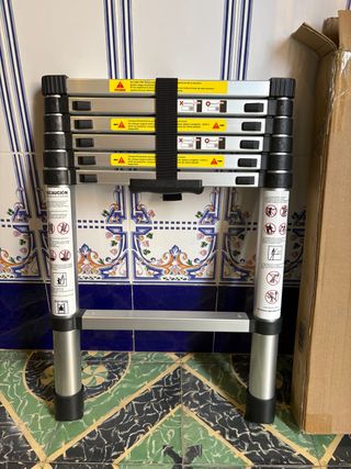 Escalera telescópica aluminio