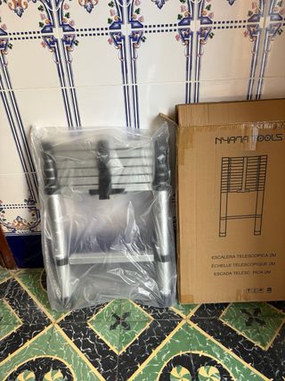 Escalera telescópica aluminio
