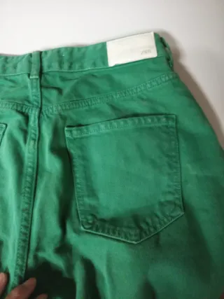 Pantalones vaqueros verdes talla 38