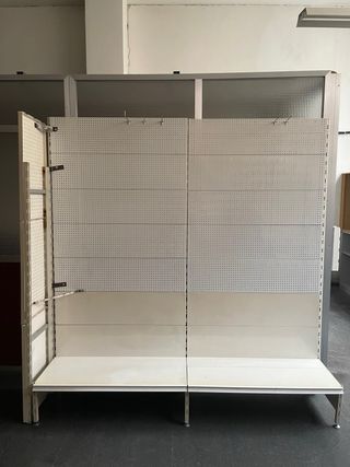 Estantería Metálica Blanca Modular, 209x207x48