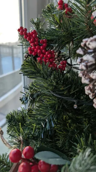 Árbol de Navidad artificial verde 150 cm