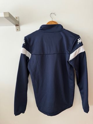 Sudadera deportiva Kappa azul y blanca Talla S