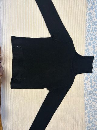 Jersey cuello vuelto negro