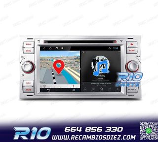 RADIO GPS ANDROID 12 PARA FORD FOCUS C-MAX FIESTA GALAXY KUG