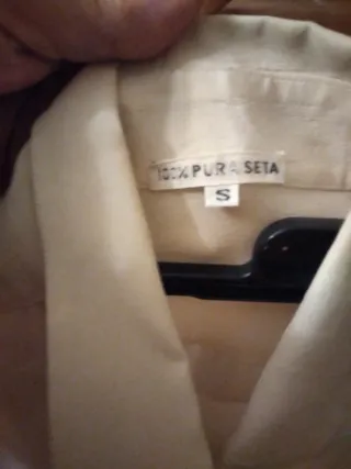 Camicia in Seta Beige