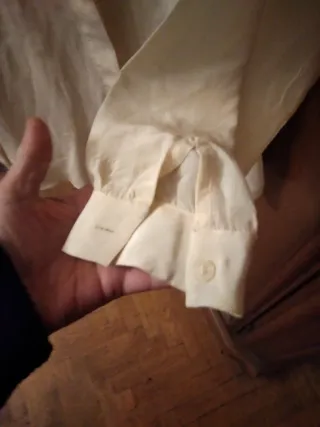 Camicia in Seta Beige