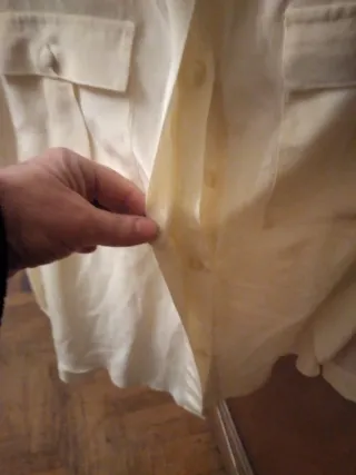 Camicia in Seta Beige