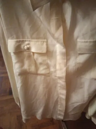 Camicia in Seta Beige