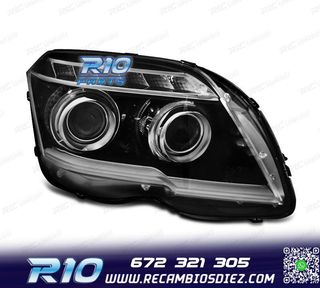 FAROS PARA MERCEDES GLK X204 LUZ DIURNA FONDO NEGRO