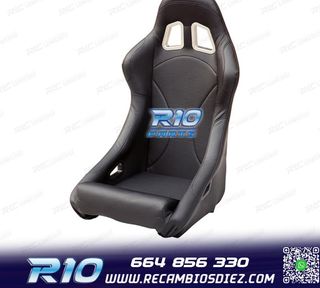 ASIENTO BAQUET UNIVERSAL NEGRO PIEL ESTILO EVO