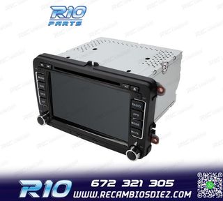 RADIO GPS ANDROID 13 PARA VOLKSWAGEN VW SEAT SKODA TOURAN 7"