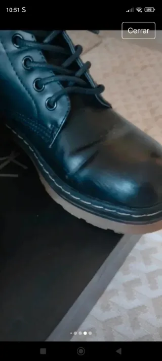 Botas de cordones negras