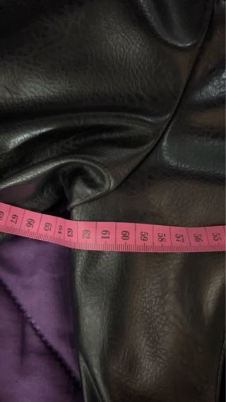 Bomber Zara Cuero Oversize M