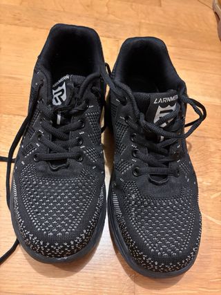 Zapatos de seguridad LARNMERN negros y grises