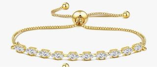 Bracciale tennis donna zirconi oro nuovo