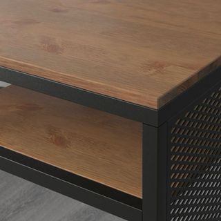 Escritorio estilo industrial madera y metalFJÄLLBO