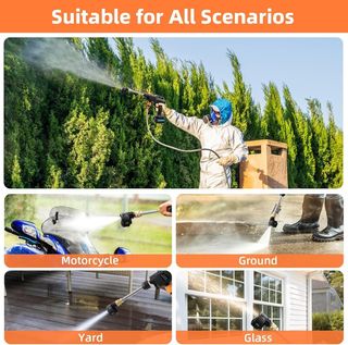 Hidrolimpiadora a Batería y Accesorios