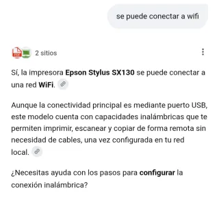Impresora Epson Stylus SX130