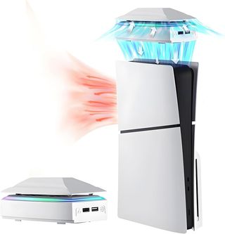 Ventilador PS5 Slim con RGB y USB