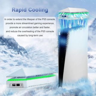 Ventilador PS5 Slim con RGB y USB