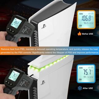 Ventilador PS5 Slim con RGB y USB