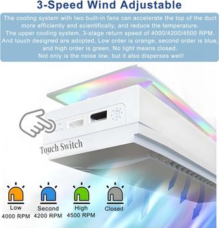 Ventilador PS5 Slim con RGB y USB