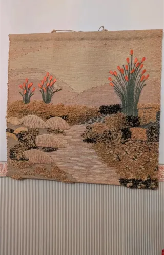 Tapiz paisaje hecho a mano