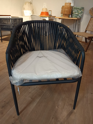 RIALTO GRIS OUTLET SILLA CUERDA TRENZADA COLOR