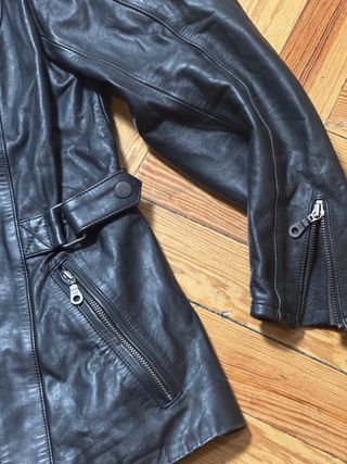 Chaqueta motera cuero mujer