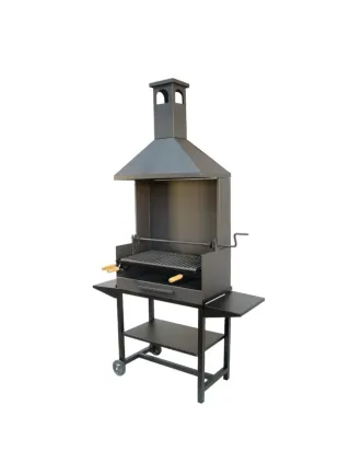 Barbacoa Chimenea con Bandejas Metálicas