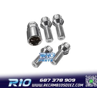 TORNILLOS ANTIRROBO CORTOS 12X125 CÓNICO