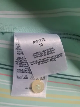 Camisa Liz Claiborne Rayas Mujer