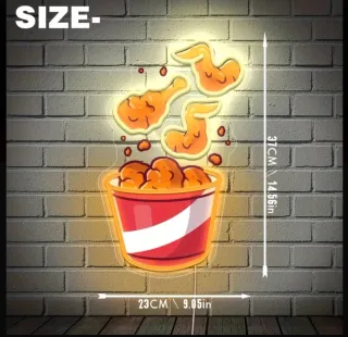 Lampada Neon LED "ALETTE DI POLLO"