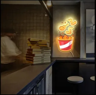 Lampada Neon LED "ALETTE DI POLLO"