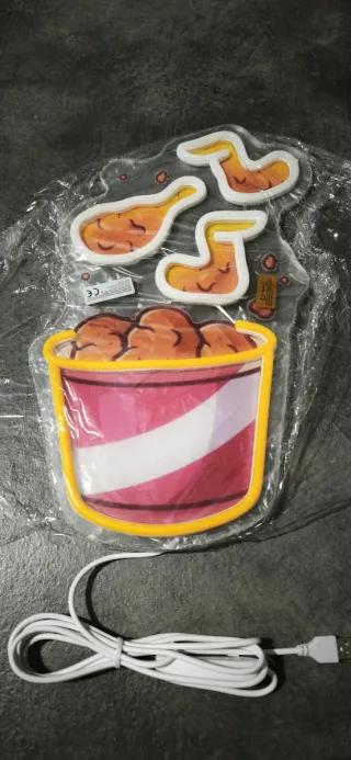 Lampada Neon LED "ALETTE DI POLLO"