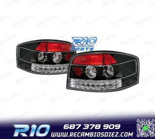 PILOTOS AUDI A3 8P 03-08 LED FONDO NEGRO