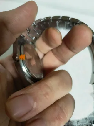 Reloj Cuarzo Verde y Plateado