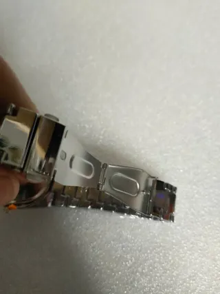 Reloj Cuarzo Verde y Plateado