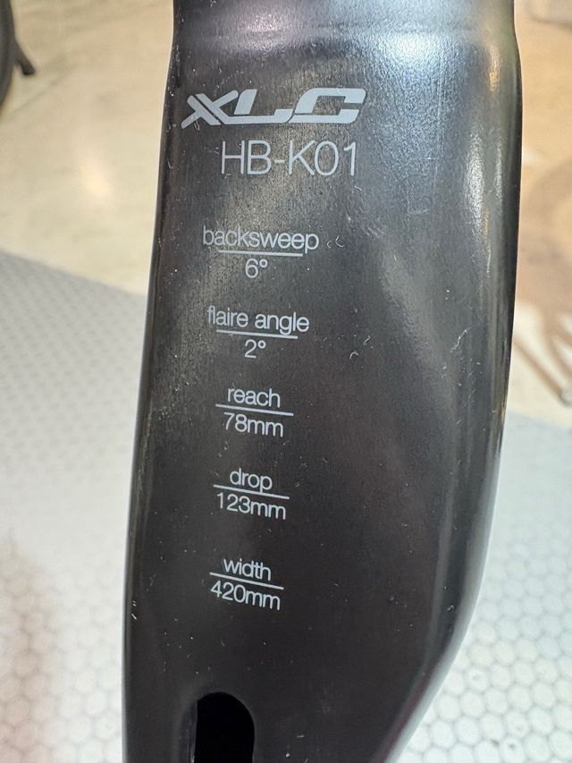 Manillar Carbono Ctra. 42cm XLR RACEBY