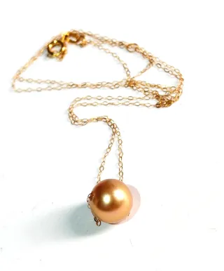 Collar Perla y Oro 18k