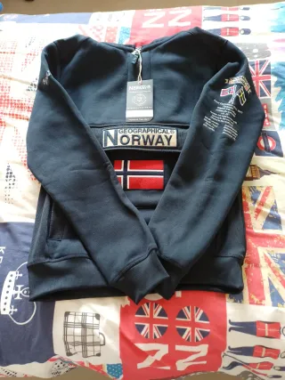 Sudadera Geographical Norway Azul