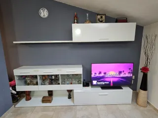 Mueble de Salón con Luces LED
