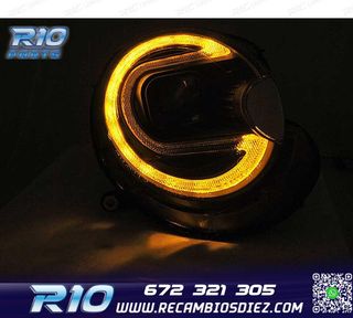FAROS XENON MINI COOPER 06-14 LED NEGRO