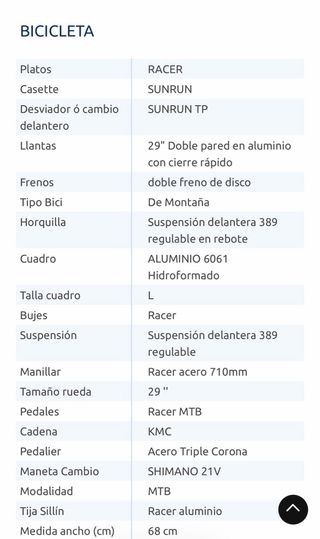 Bicicleta Racer 29 FD 295