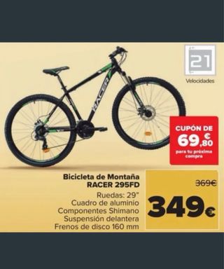 Bicicleta Racer 29 FD 295