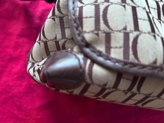 Bandolera Carolina Herrera Beige y Negra