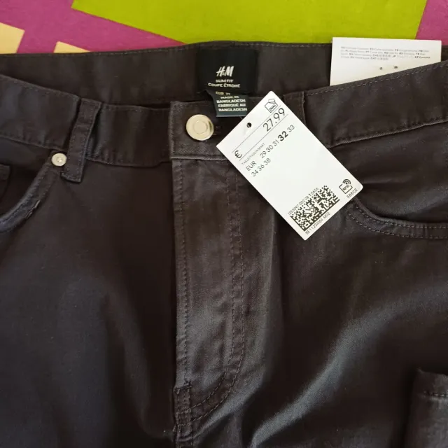 Pantalón vaquero H&M Slim Fit Talla XS (32)