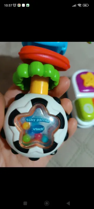 Juguetes para bebé: Piano y sonajero
